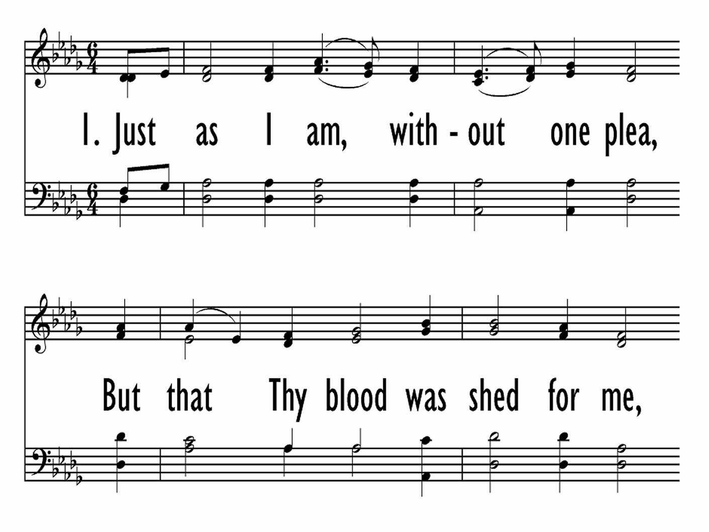 Just as I Am, Without One Plea